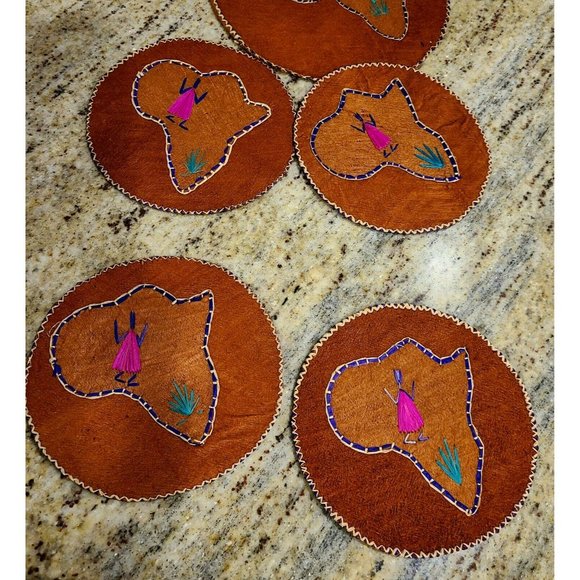 Handmade Dining Vintage African Placemats Coasters And Centerpiece